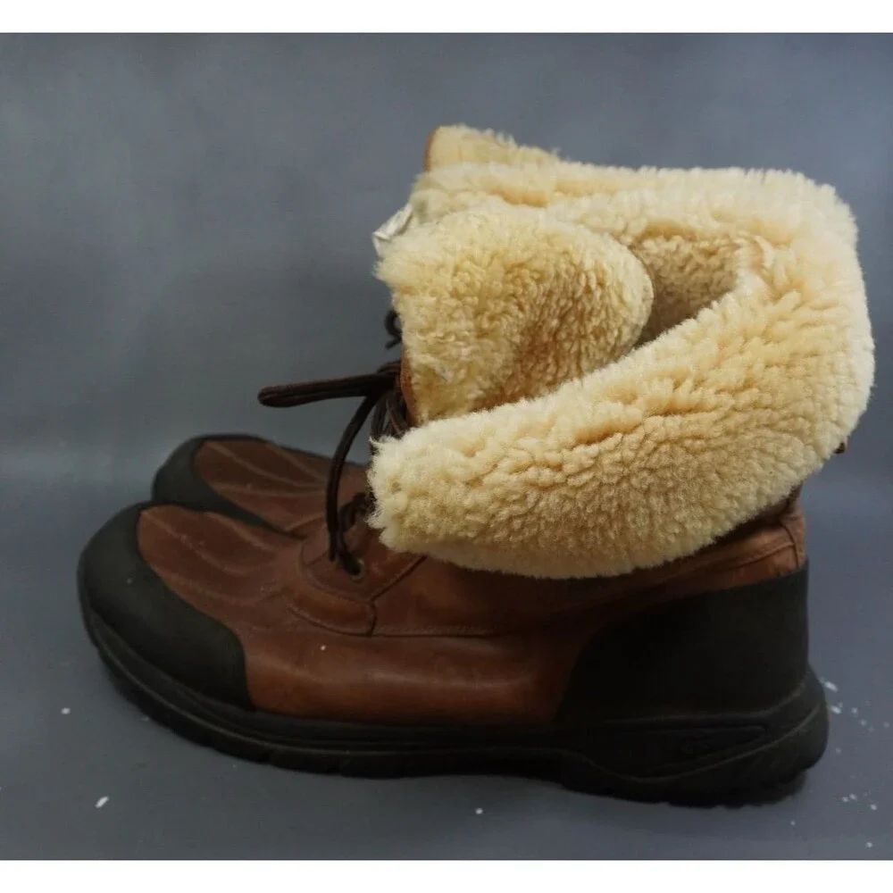 UGG Australia Butte Men's Leather Shearling Winter Snow Boots S/N 5521 Size 15 M